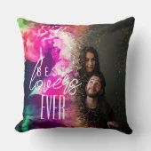 グラマ最高のラス好きのフローラオーバーレイ写真 クッション (正面)