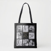 グラマ最高のーマ8フォトコラージュ金ゴールドグリッターシック トートバッグ (正面)