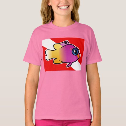 グラマ王室のダイブ国旗 Tシャツ (正面)