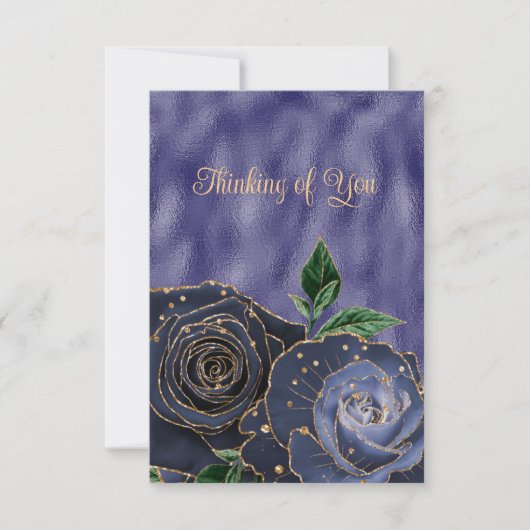 グラマ空白のラス金ゴールドネイビー考えるバラズ・オブ・ユー 案内状 (正面)