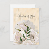 グラマ空白のラス金ゴールドホワイトロ考えるーズオブユー 案内状 (正面/裏面)