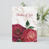 グラマ空白のラス金ゴールド赤考えるいバラ 案内状 (スタンド正面)