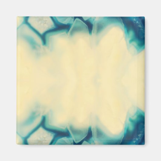 グラマ空白のルアクアブルークリスタル日付を保存 マグネット (正面)