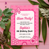 グラマ素晴らしラス誕生日テンプレート 招待状