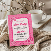 グラマ素晴らしラス誕生日テンプレート 招待状