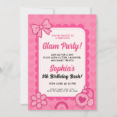 グラマ素晴らしラス誕生日テンプレート 招待状 (正面)