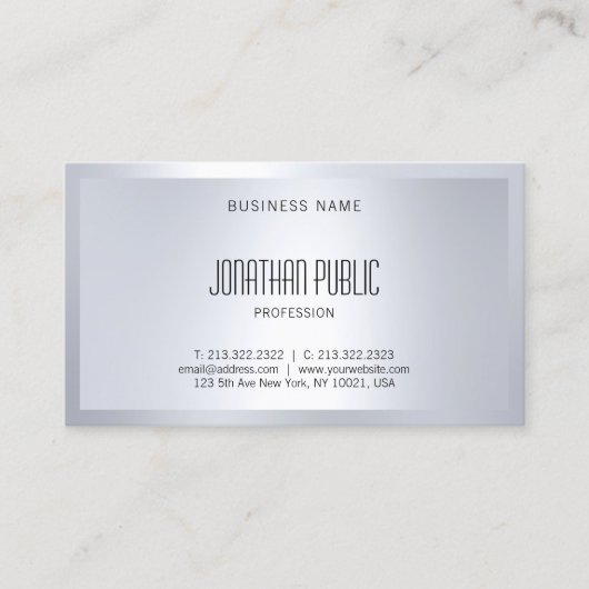 グラマ芸術的ルシルバールッモダンプ 名刺 (正面)