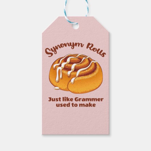 グラマ転がーマーと同じ同義語 ギフトタグ (正面)