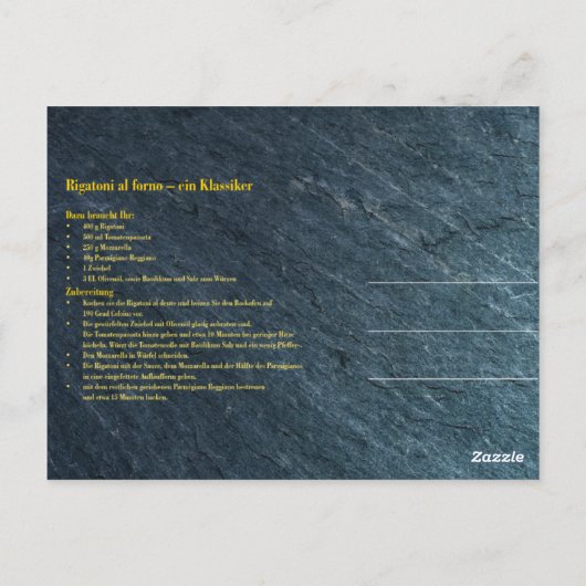 グラミナ ポストカード (裏面)