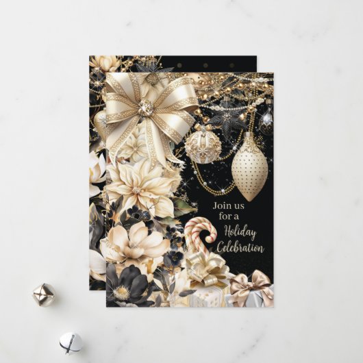 グラミノールホリデーパーティー招待状 シーズンカード (正面/裏面インサイチュ)