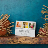 グラミパーソナライズされたーの孫3フォトコラージュ フォトプラーク (側面)