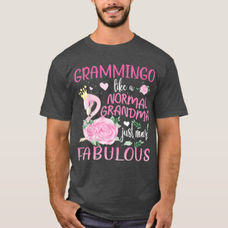 グラミンゴおばあちゃんのフラミンゴみたいな Tシャツ