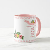 グラミンゴおばあ素晴らしちゃんの素晴らしい孫の名前 マグカップ (正面右)