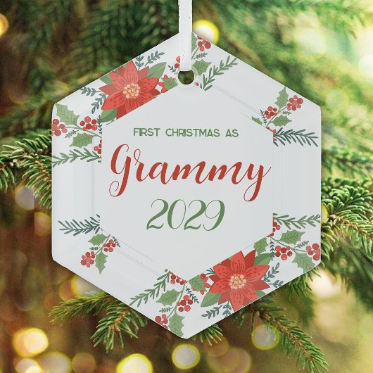 グラミーとしての最初のクリスマス ガラスオーナメント