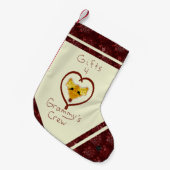 グラミーの乗組員のためのトナカイの贈り物に惜しみなく スモールクリスマスストッキング (正面 (吊り時))