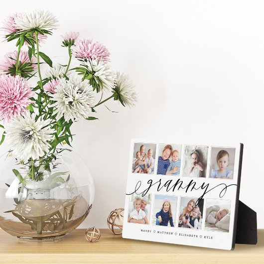 グラミーへのギフト |孫の写真コラージュ フォトプラーク