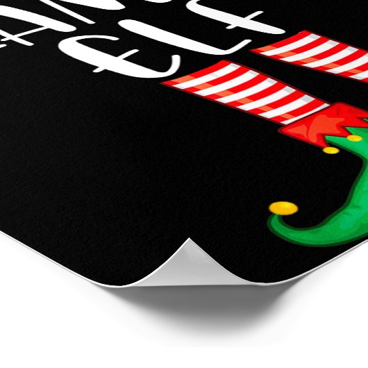 グラミーエルフおそろいの家族グループクリスマスパーティーP ポスター (角)