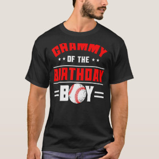 グラミーオブザ誕生日ボーイベースボールテーマファミリーB Tシャツ