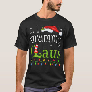 グラミークロースおもしろいファミリーサンタパジャマ Tシャツ