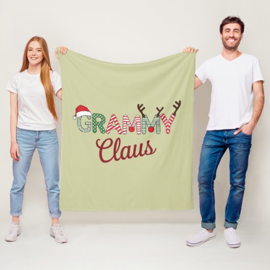 グラミークロースクリスマスおばあちゃんギフトクリスマス フリースブランケット (インサイチュ)
