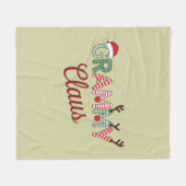 グラミークロースクリスマスおばあちゃんギフトクリスマス フリースブランケット (正面(横))