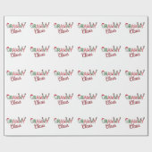 グラミークロースクリスマスおばあちゃんギフトクリスマス ラッピングペーパー (フラット)