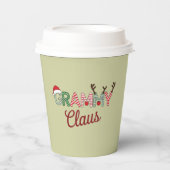 グラミークロースクリスマスおばあちゃんギフトクリスマス 紙コップ (正面)