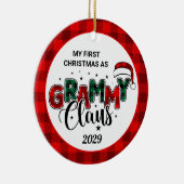 グラミークロースクリスマスフォトプライド陶磁器の装飾 セラミックオーナメント (右)