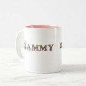 グラミーフローラおばあちゃんかわいいママの日 ツートーンマグカップ (正面左)