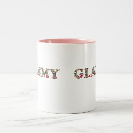 グラミーフローラおばあちゃんかわいいママの日 ツートーンマグカップ (中央)