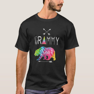 グラミーベアーシャツファミリータイダイXマスキャンピングティー Tシャツ