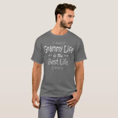 グラミー人生最高の人生プリント グラミー祖母向け Tシャツ (正面フル)