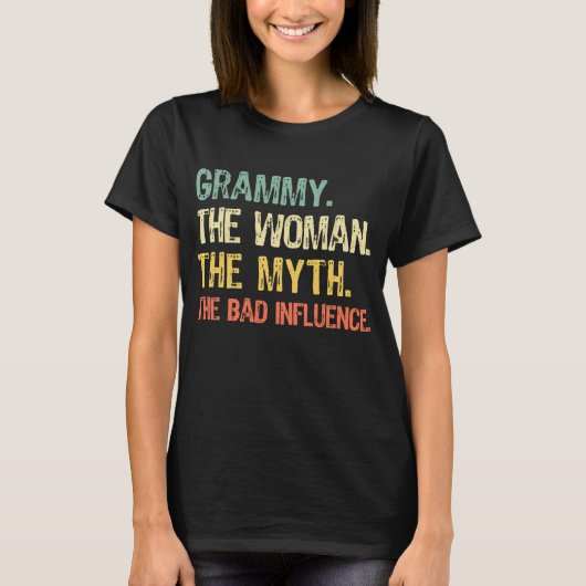 グラミー女性神話の悪い影響の母親の日 Tシャツ (正面)