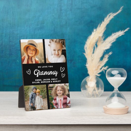 グラミー家の写真コラージュモダンが大好き フォトプラーク (側面)