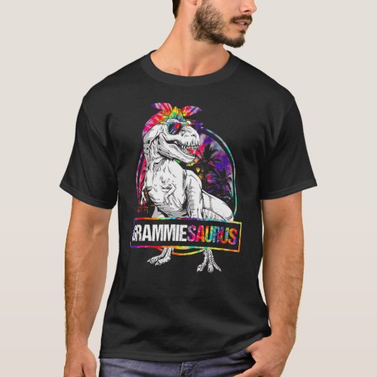 グラミー恐竜グラミー・サウルスのマッチングタイ Tシャツ (正面)