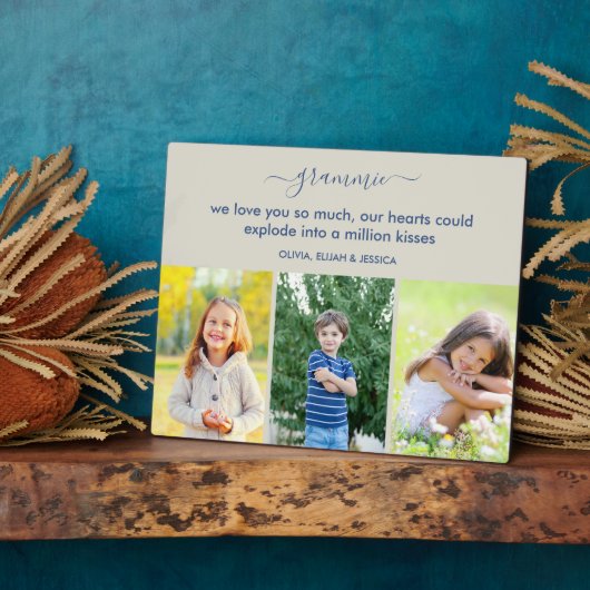 グラミー我々は愛する詩3フォトストーンとブルー フォトプラーク (側面)