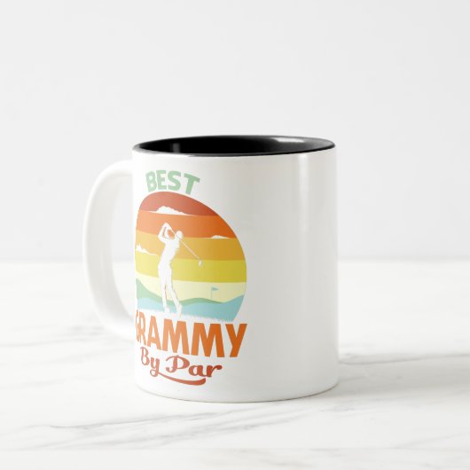 グラミー最高のバイパー父の日ゴルフシャツギフト ツートーンマグカップ (正面左)