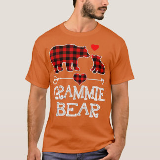 グラミー熊クリスマスパジャマレッドプリドバッファローファ Tシャツ