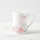 グラミー·ウィンター·ワンダーランドの雪片とフローラ ボーンチャイナマグカップ (右)