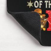 グラミー・オブ・ザ・ワイルドワンの最初の誕生日ボーイウェスタン マウスパッド (コーナー)