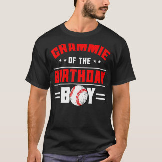 グラミー・オブ・ザ・誕生日ボーイ野球テーマファミリー Tシャツ
