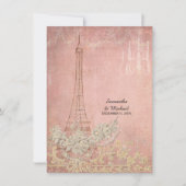 グラミー ヴィンテージ パリ パリジャン ウェディング レセプション 招待状 (正面)