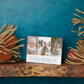 グラミー |孫の写真コラージュ フォトプラーク (側面)