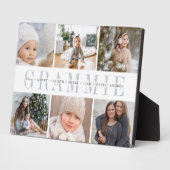 "グラミー"孫の名前&フォトコラージュ フォトプラーク (側面)