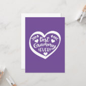 グラミ最高のーエバーハートデザイン カード (正面/裏面インサイチュ)