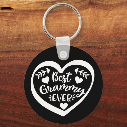 グラミ最高のーエバーハートデザイン キーホルダー (正面)