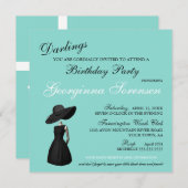 グラムきらきら光るティール（緑がかった色）ティアラ誕生祝いパーティー (正面/裏面)