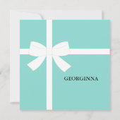 グラムきらきら光るティール（緑がかった色）ティアラ誕生祝いパーティー (裏面)