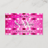 グラムきらきら光るピガーリーンクグリッタースパークスターズモノグラム 名刺 (正面)