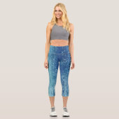 グラムきらめくガーリーグリッターディスコパーティーカプリ カプリレギンス (正面)